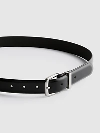 Classic Buckle Slim Belt