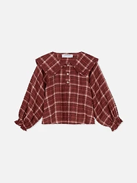 1.5-8yrs | Check Collared Blouse