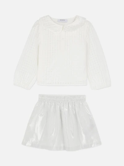 1.5-8yrs | Check Blouse and Skirt Set