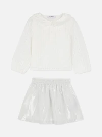 1.5-8yrs | Check Blouse and Skirt Set