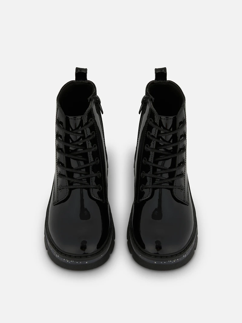 Zip-Up Butterfly Ankle Boots