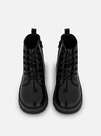 Zip-Up Butterfly Ankle Boots