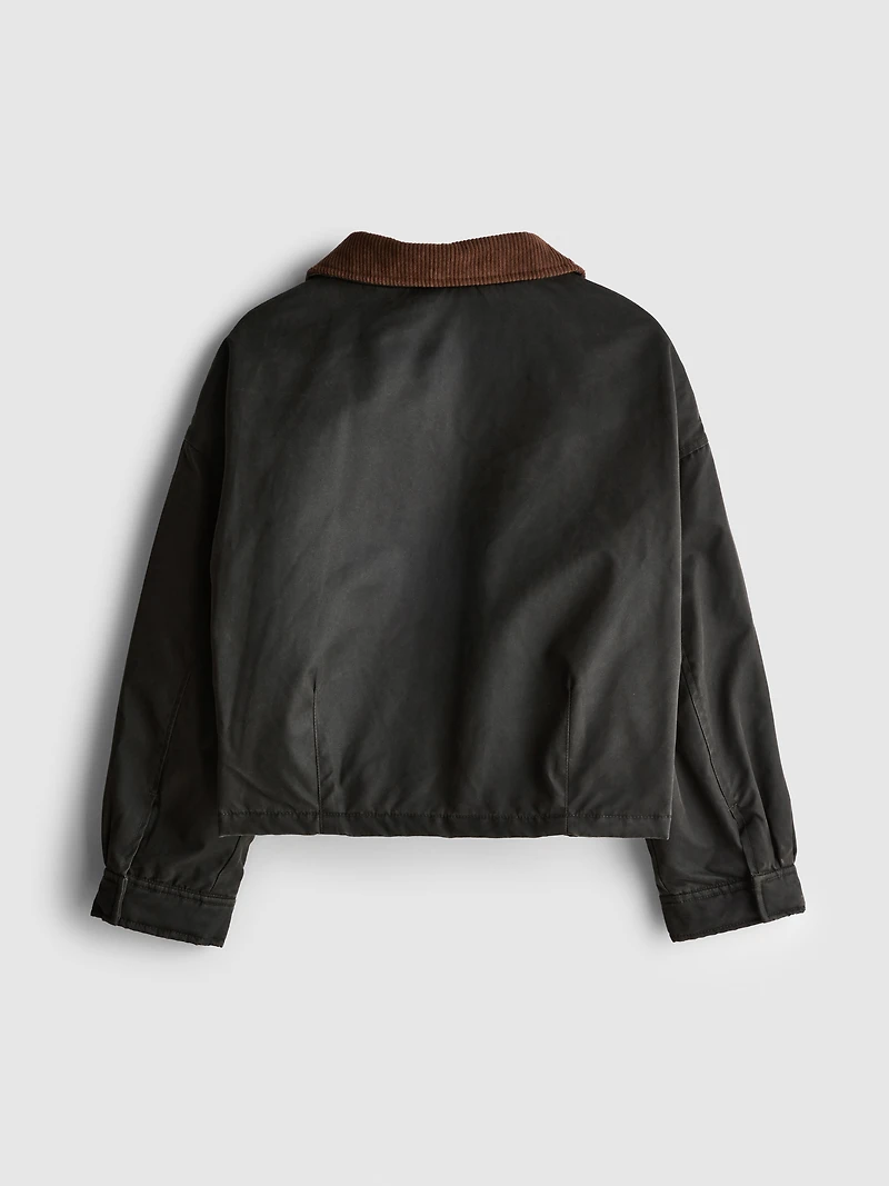 7-15yrs | Corduroy Collar Barn Jacket