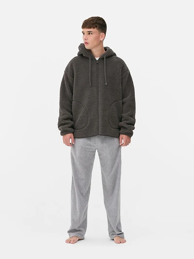 Borg Zip-Up lounge Hoodie