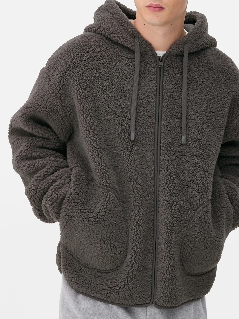 Borg Zip-Up lounge Hoodie