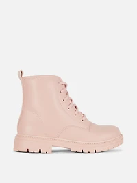 Zip-Up Track Sole Boots