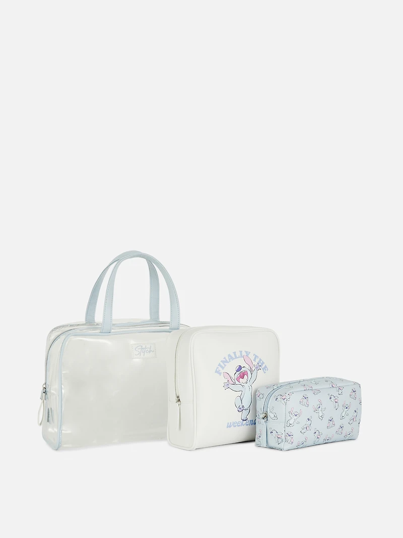 Disney's Stitch 3 in 1 Makeup Bag