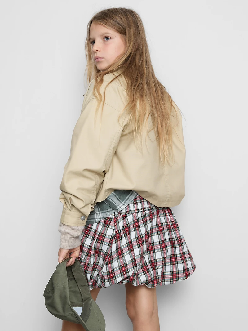 7-15yrs | Tartan Check Bubble Skirt