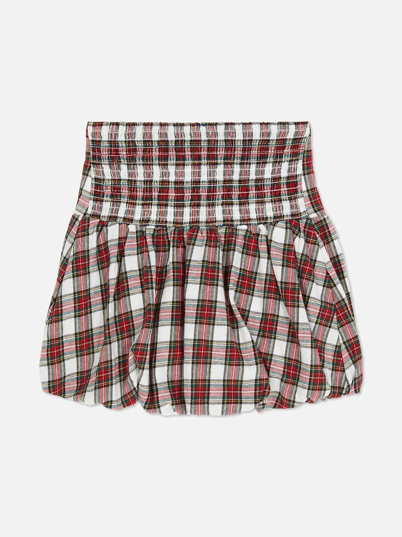 7-15yrs | Tartan Check Bubble Skirt