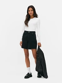 Women's White Essential Long Sleeve Bodysuit