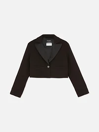 7-15yrs | Cropped Single-Breasted Blazer