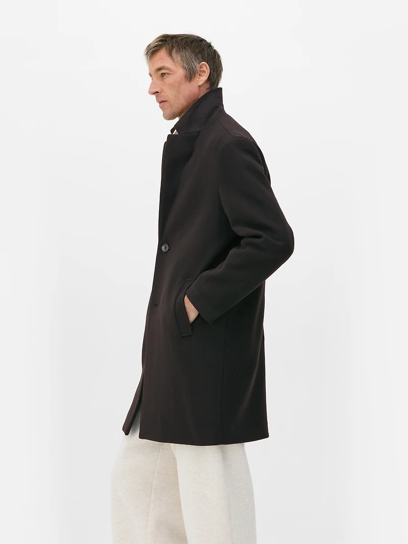 Oversized Mid-Length Overcoat