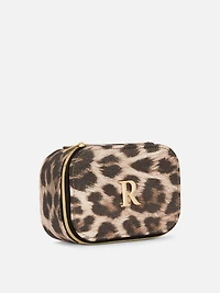 Leopard Initial Jewelry Box