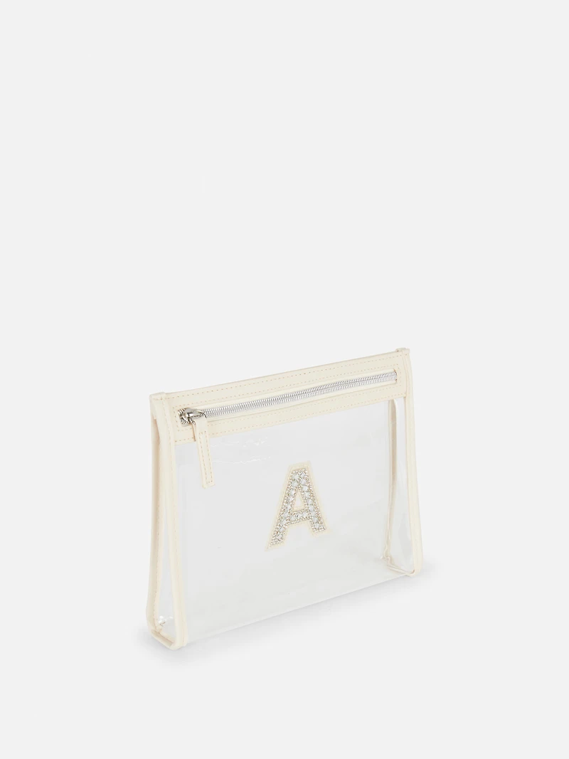 Perspex Initial Pouch