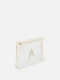 Perspex Initial Pouch