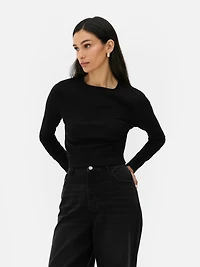 Long Sleeve Ribbed Top
