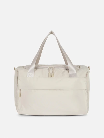 Women's Natural Zip Up Travel Bag