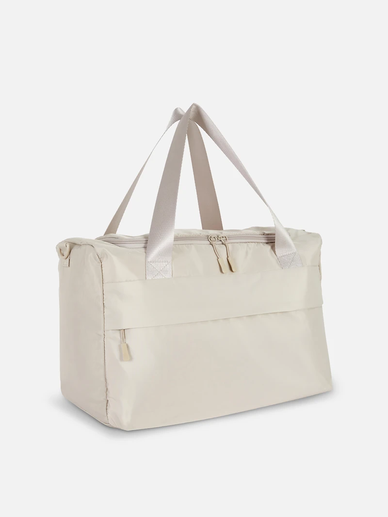 Women's Natural Zip Up Travel Bag