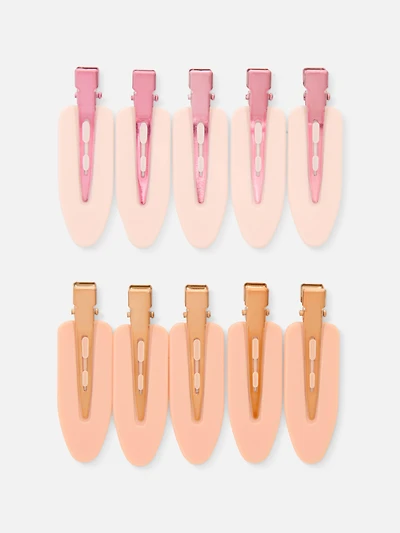 Women's Peach 10-Pack Magic Hair Clips