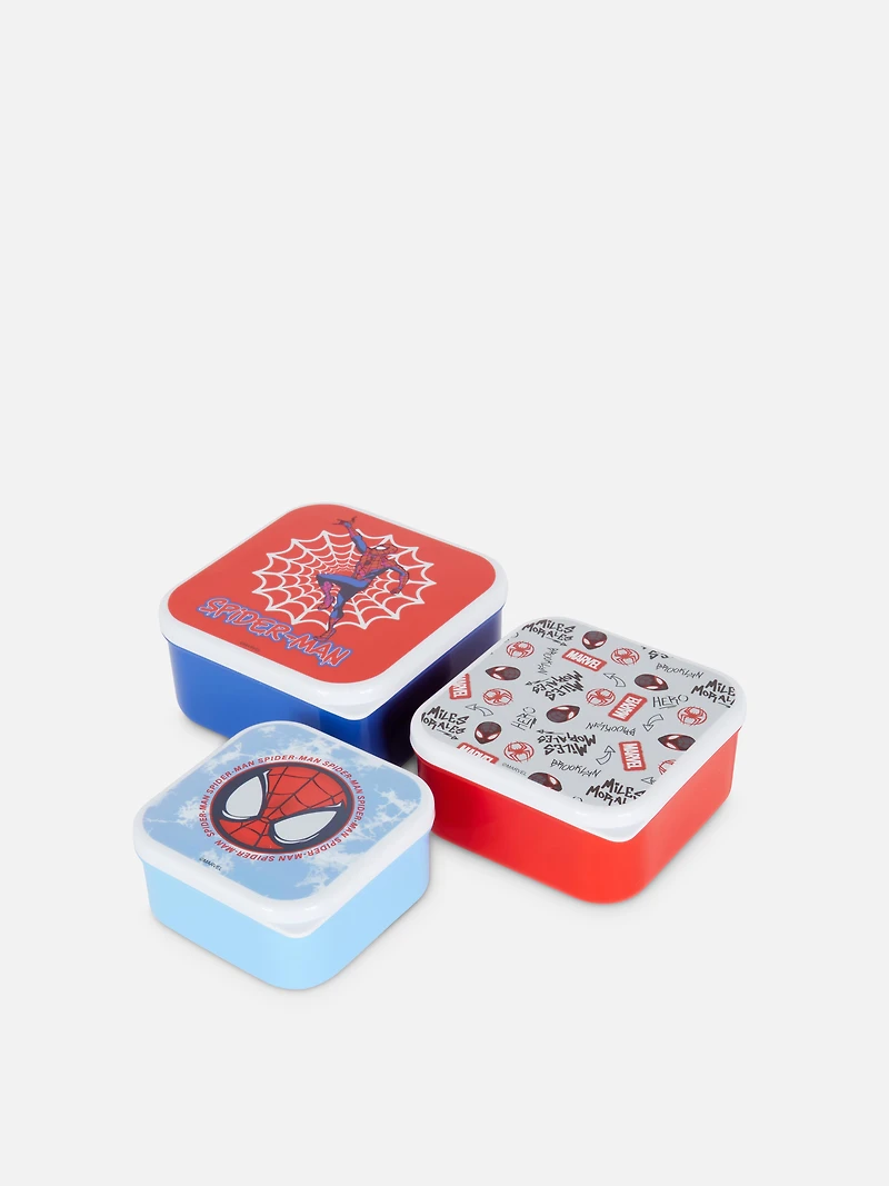 3pk MARVEL Spider-Man Snack Pots