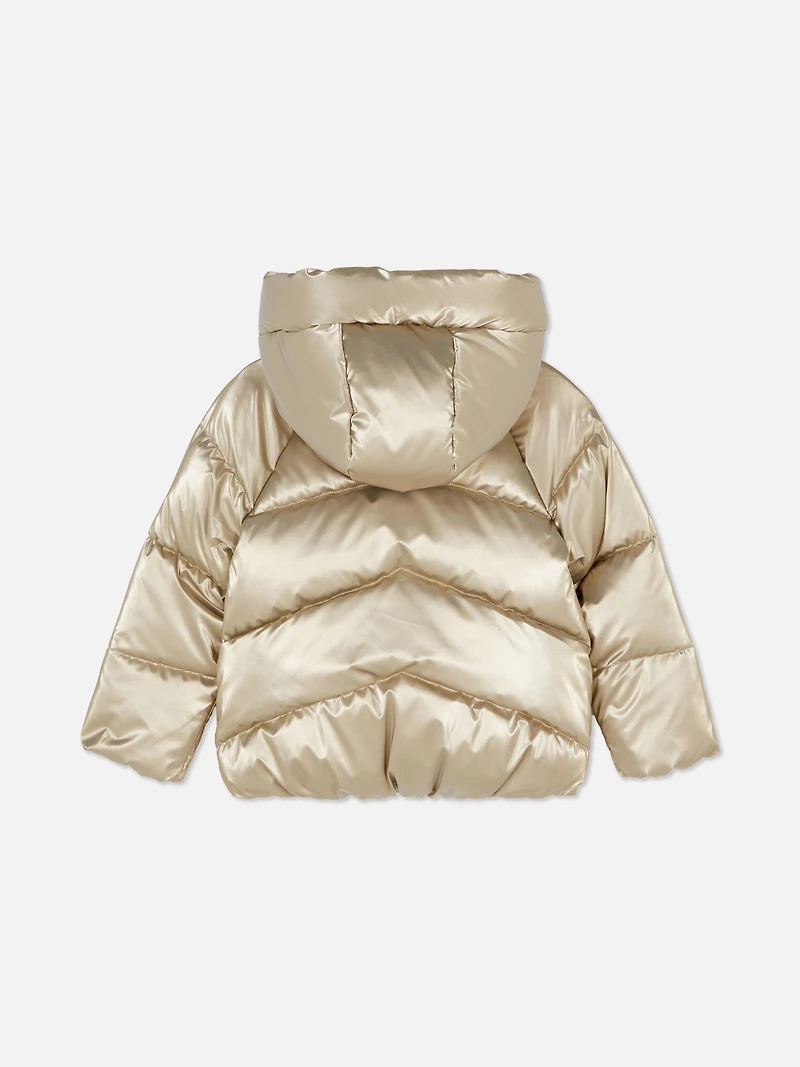 1.5-8yrs | Metallic Puffer Jacket