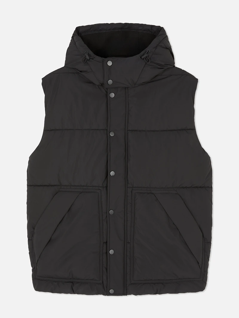 Hooded Zip-Up Gilet