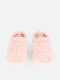Hello Kitty Debossed Mule Slippers