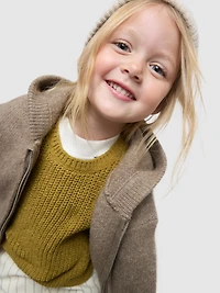 1.5-8yrs | Zip-Up Hooded Cardigan