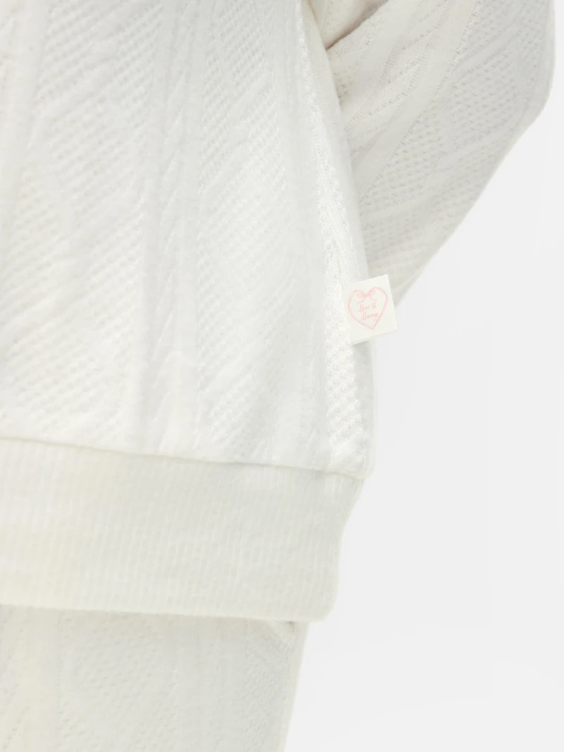 Super Soft Cable Pajama Sweatshirt