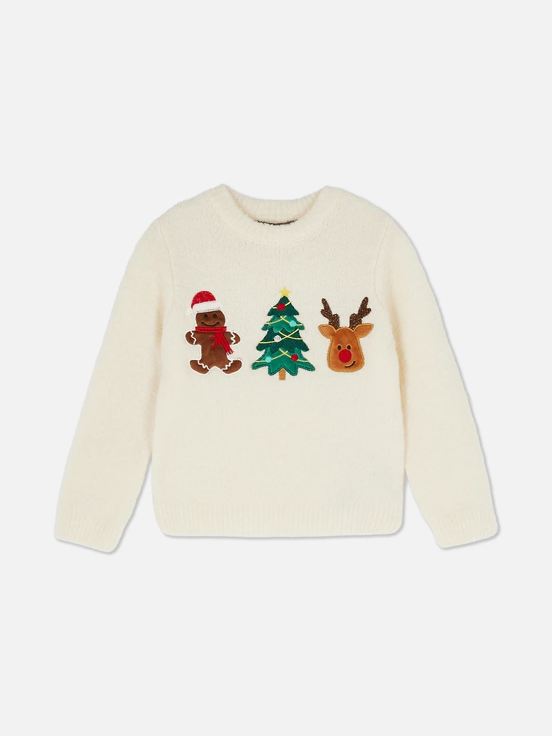 1.5-8yrs | Fleece Christmas Sweater
