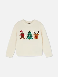 1.5-8yrs | Fleece Christmas Sweater