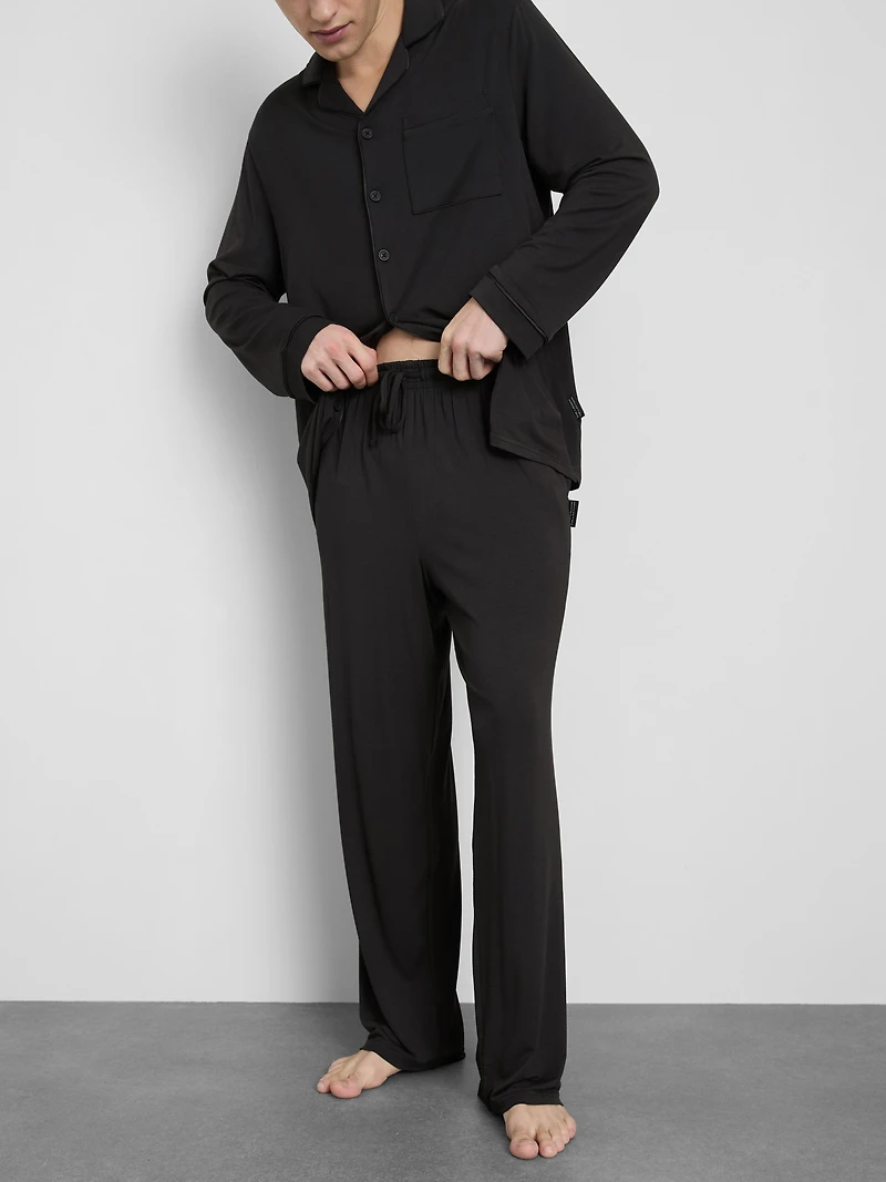 Straight-Leg Pajama Bottoms