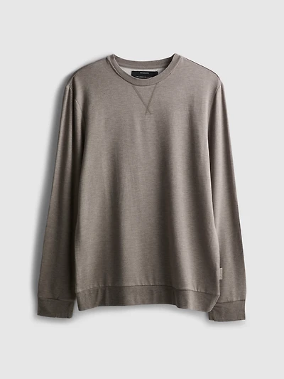 Men's Oatmeal Long Sleeve Pajama Top