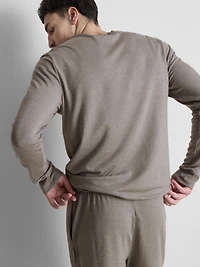 Men's Oatmeal Long Sleeve Pajama Top