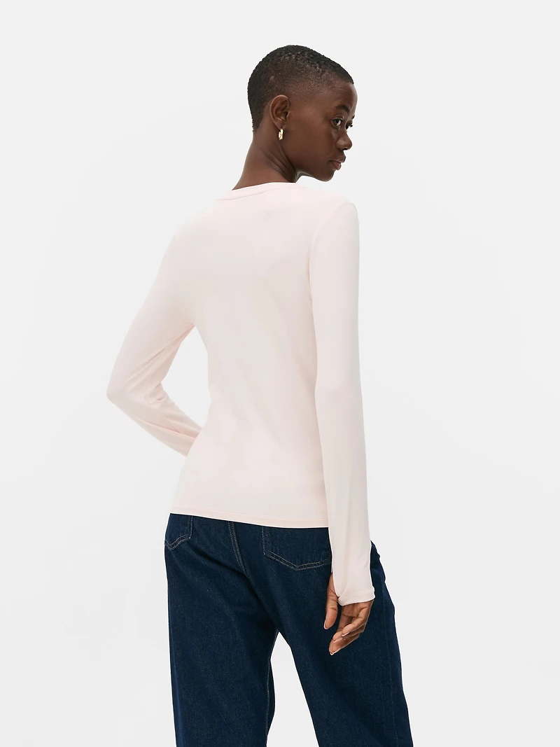 Polyamide Long-Sleeve Crew Top