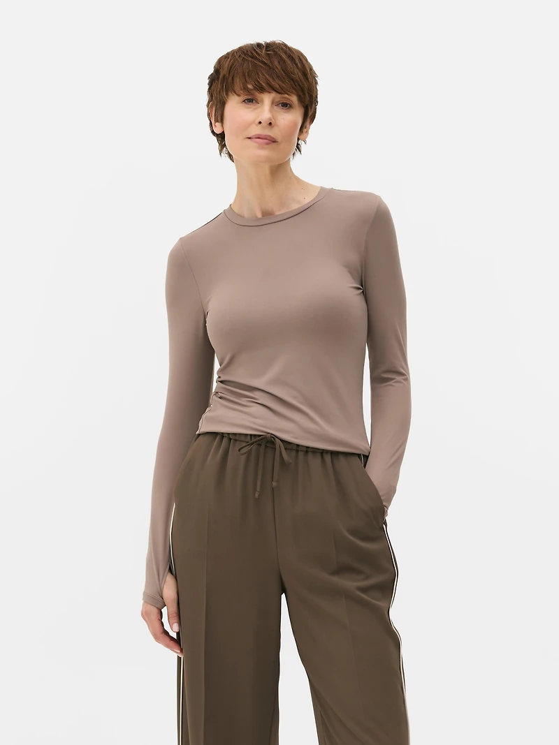 Polyamide Long-Sleeve Crew Top