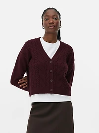 Chunky Cable Knit Cardigan