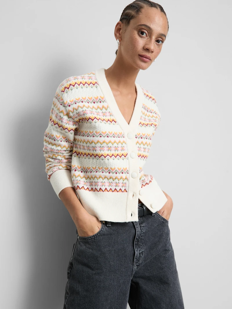 Paula Echevarría Geometric Cardigan