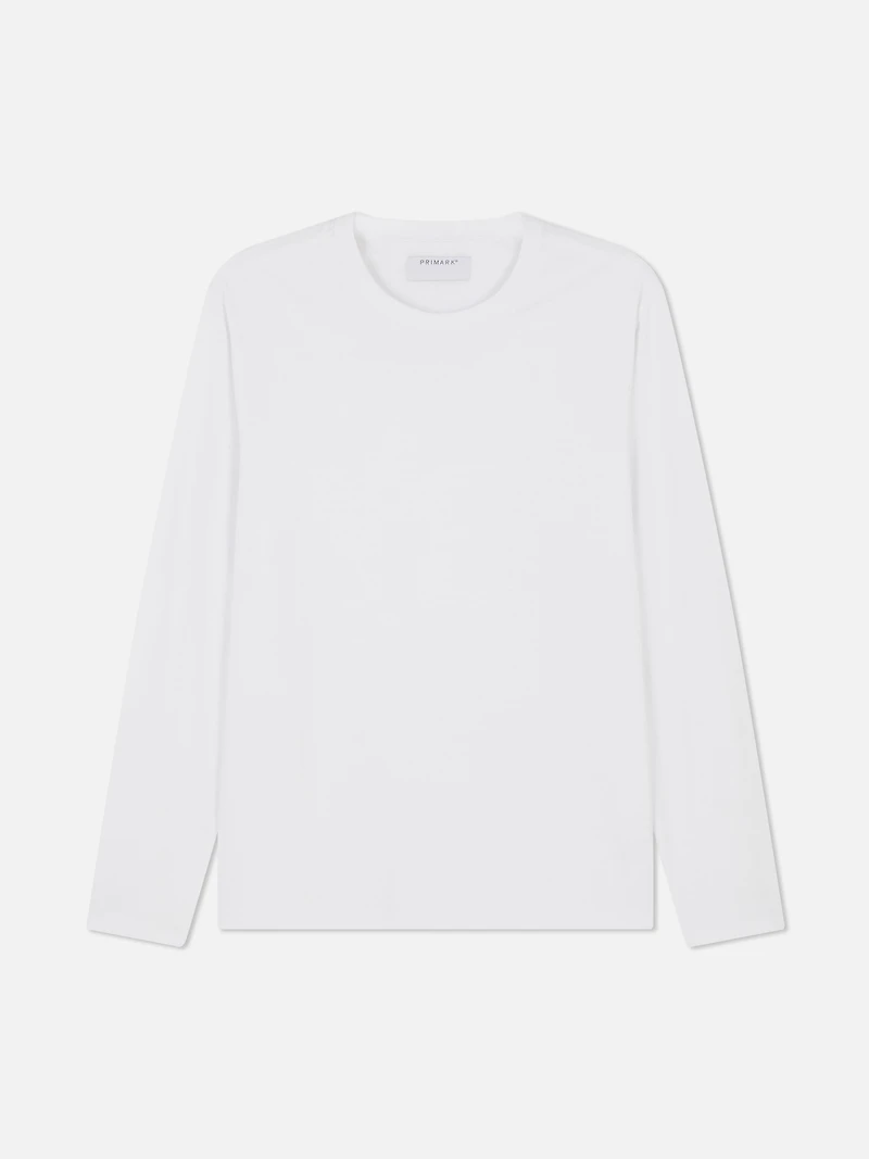 Men's White Essential Long Sleeve T-Shirt