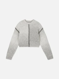 7-15yrs | Contrast Stitch Ombré Sweater