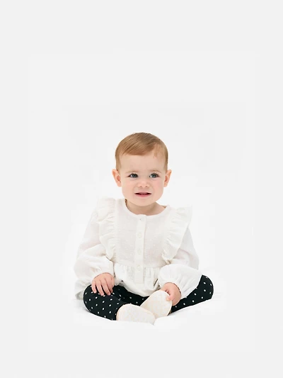 0-36mths | Ruffle Blouse and Leggings Set