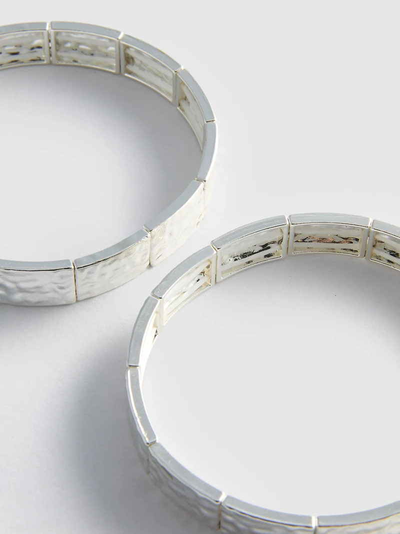 2pk Square Link Bracelets