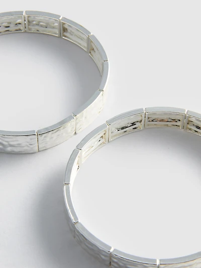 2pk Square Link Bracelets