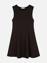Crepe Mini Shift Dress