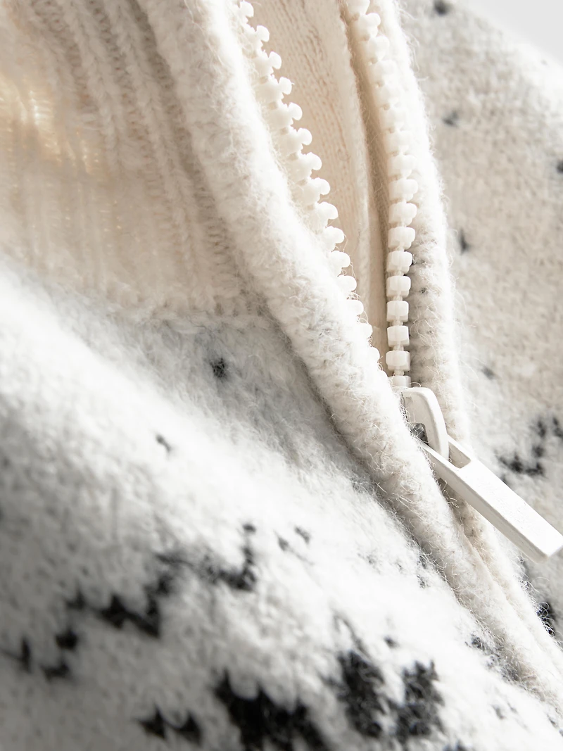 7-15yrs | Fair Isle Zip-Up Cardigan