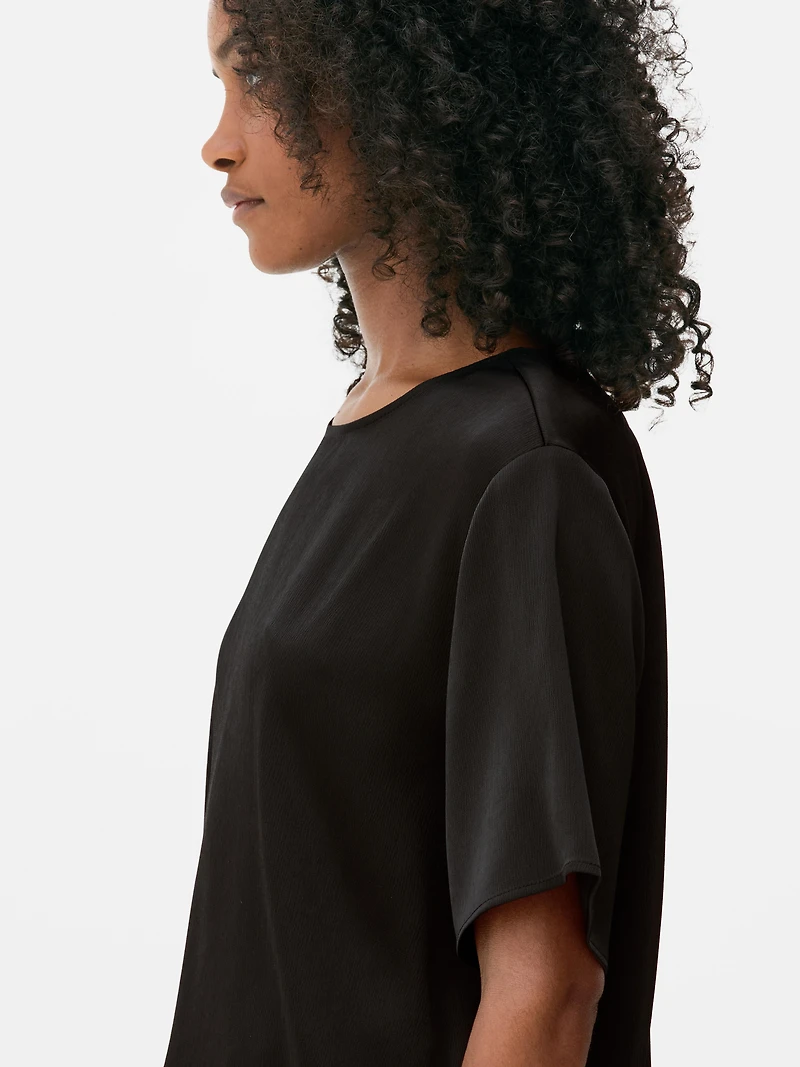 Relaxed Satin Tee
