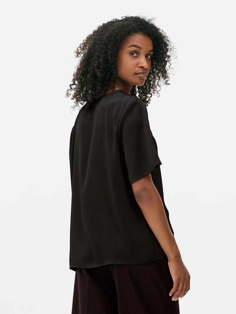 Relaxed Satin Tee