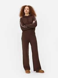 Side Stripe Drawstring Hoodie