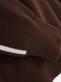 Side Stripe Drawstring Hoodie