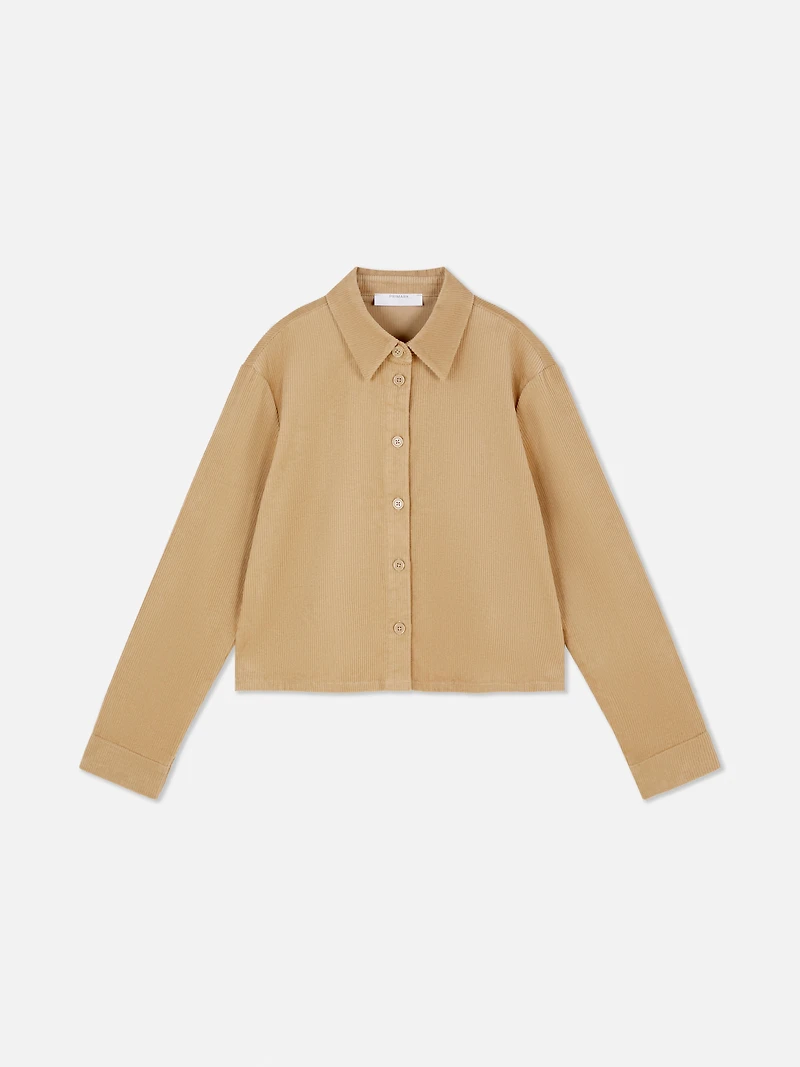 Cropped Cord Shirt